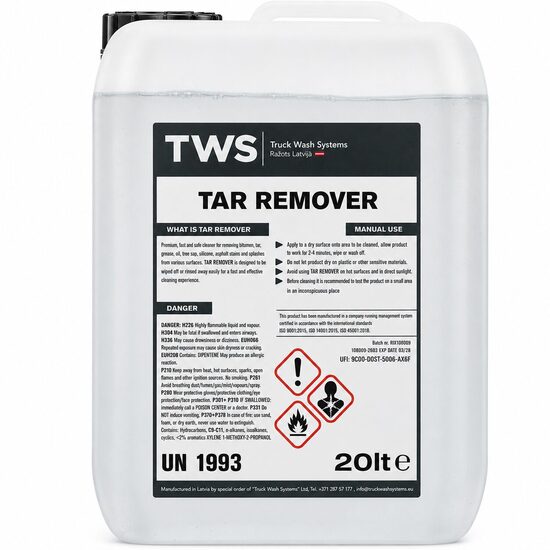 Darvas noņēmējs TWS TAR REMOVER 20l